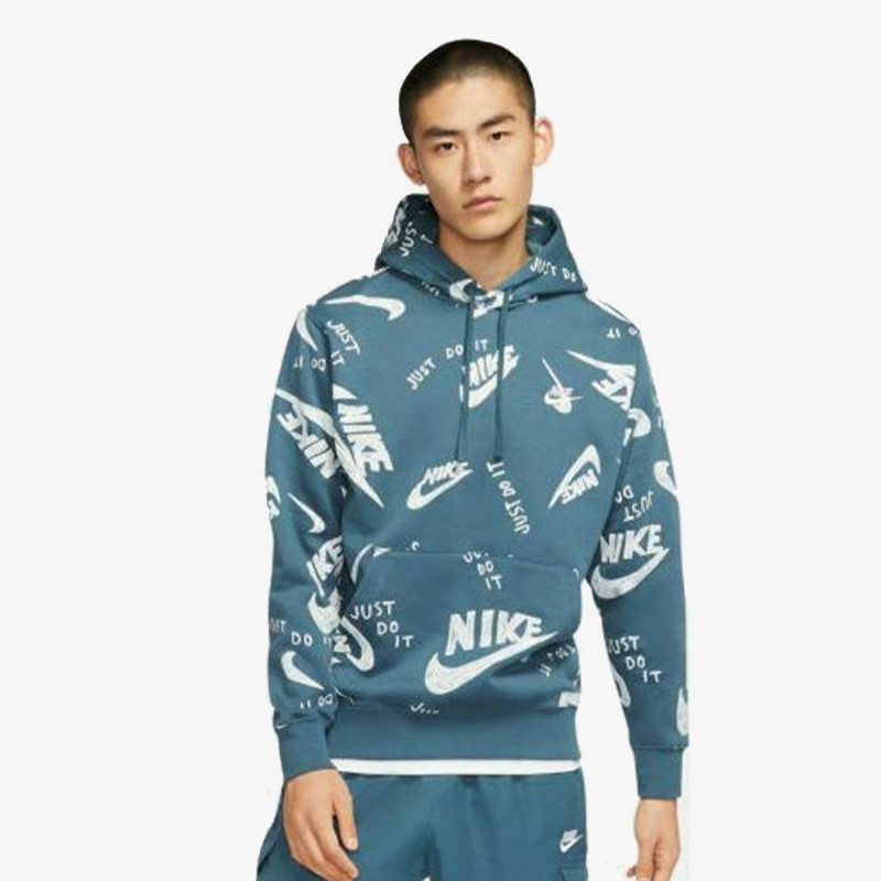 NIKE Dukserica M NSW CLUB HOODIE PO BB AOP 1