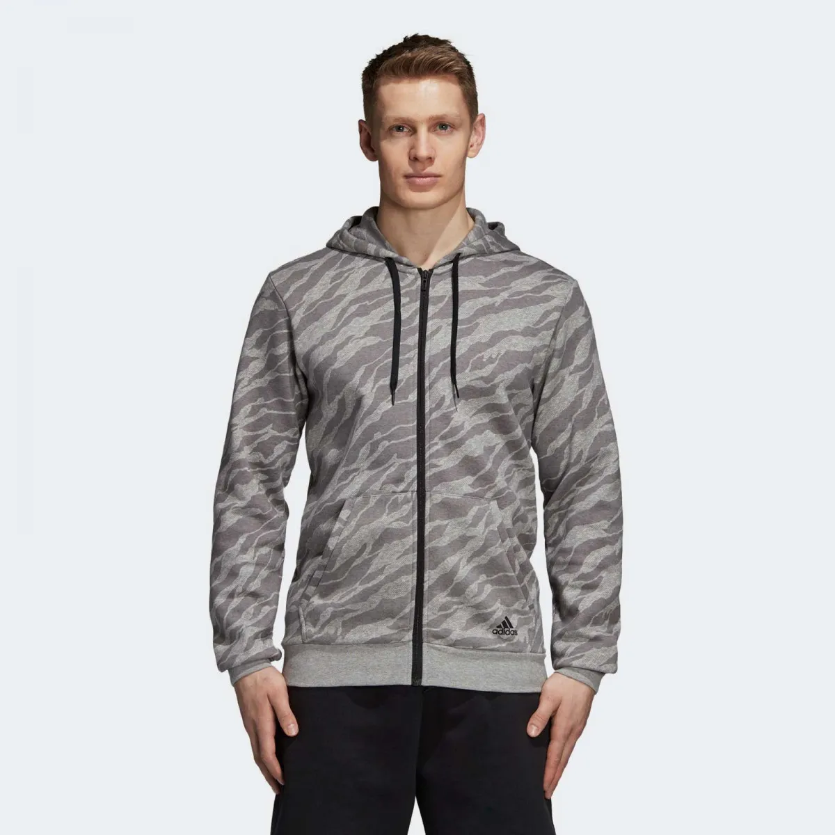 ADIDAS Dukserica ESS AOP FZ HDY