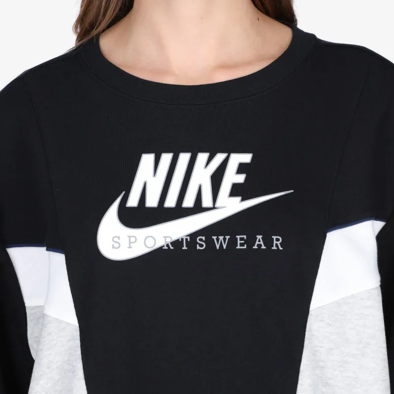 NIKE Dukserica W NSW HERITAGE CREW FLC