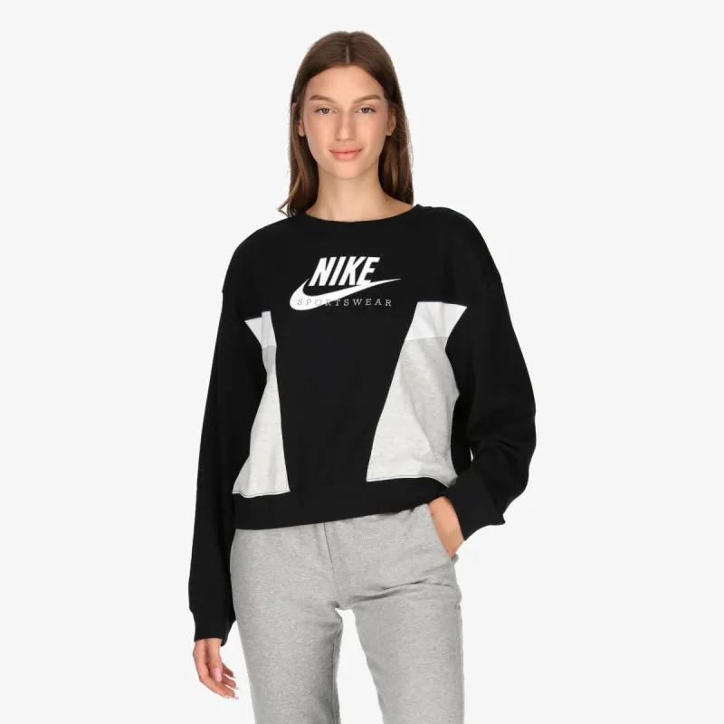 NIKE Dukserica W NSW HERITAGE CREW FLC