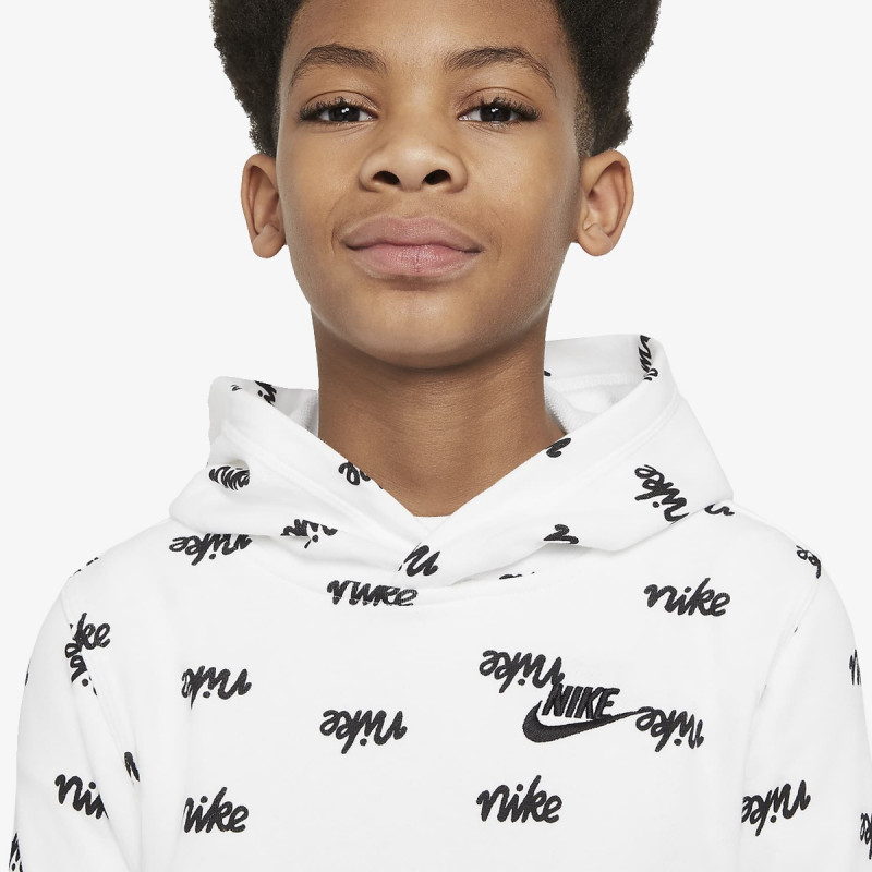 NIKE Dukserica SPORTSWEAR SCRIPT ALL OVER PRINT