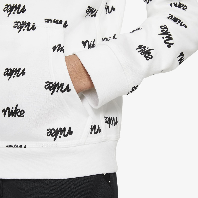 NIKE Dukserica SPORTSWEAR SCRIPT ALL OVER PRINT