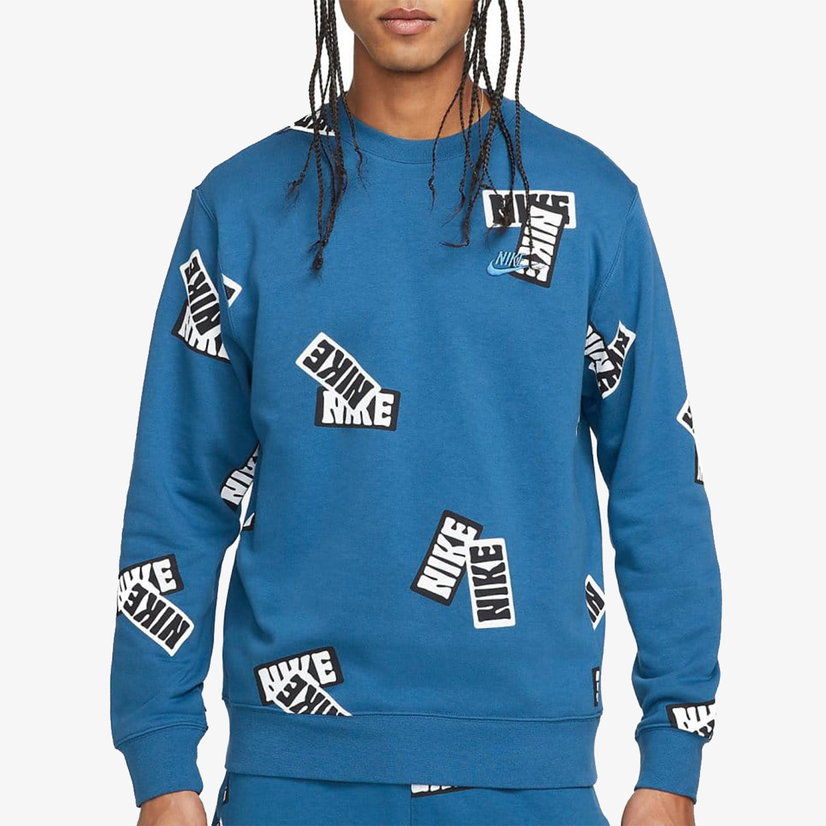 NIKE Dukserica M NSW SPE+ FT AOP CREW STKR
