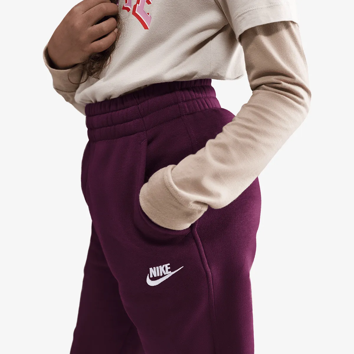 NIKE Donji deo trenerke G NSW CLUB FLC HR FTD PNT LBR