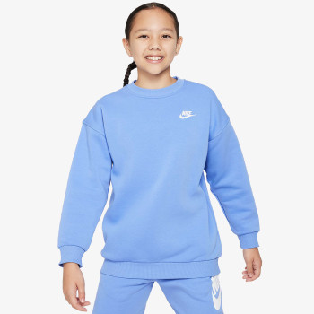 NIKE Dukserica G NSW CLUB FLC OVRSZD CREW LBR 