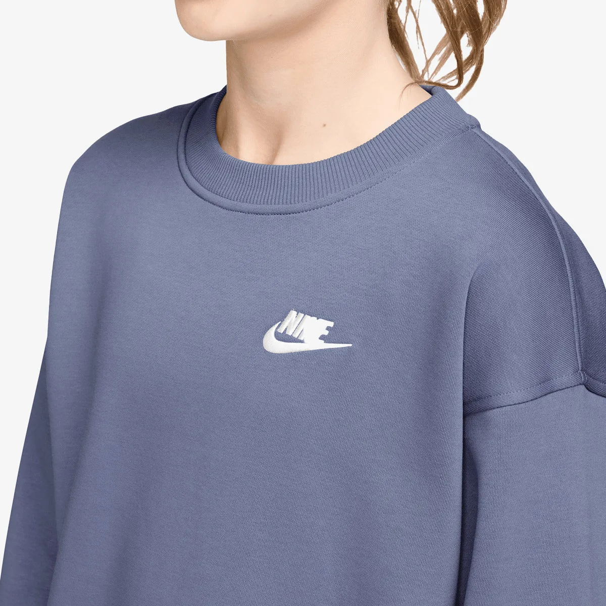 NIKE Dukserica G NSW CLUB FLC OVRSZD CREW LBR