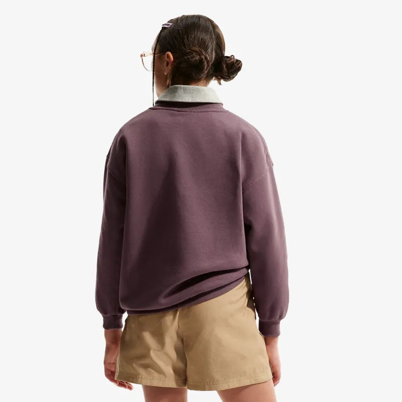 NIKE Majica dugih rukava G NSW CLUB FLC OVRSZD CREW LBR 