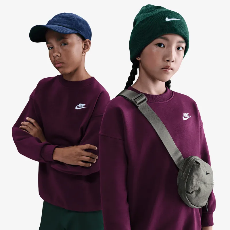 NIKE Dukserica G NSW CLUB FLC OVRSZD CREW LBR