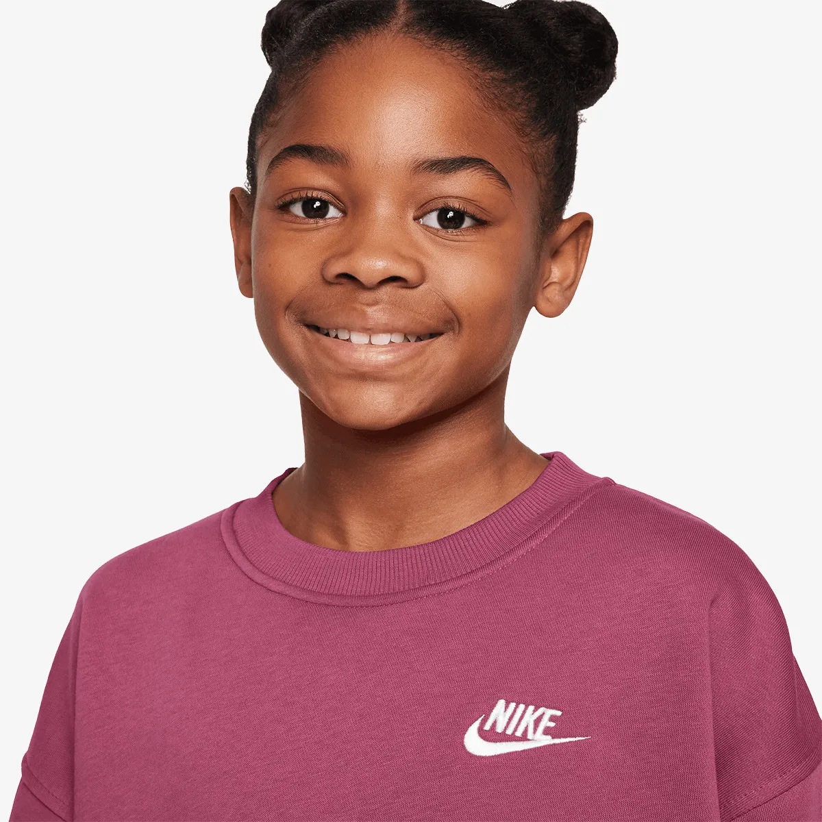 NIKE Dukserica G NSW CLUB FLC OVRSZD CREW LBR