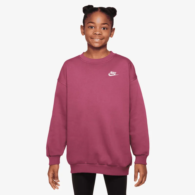 NIKE Dukserica G NSW CLUB FLC OVRSZD CREW LBR