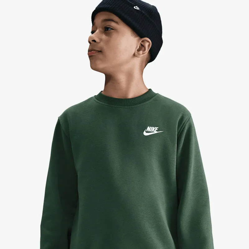 NIKE Dukserica K NSW CLUB FLC CREW LS LBR