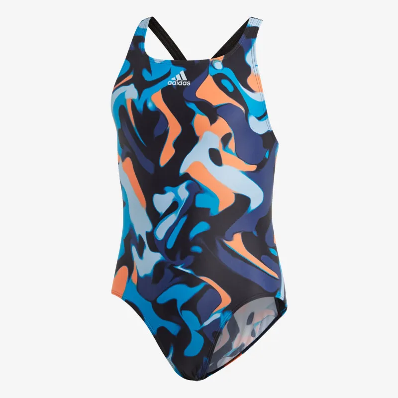 ADIDAS Kupaći kostim 1-delni YG SUIT P.BLUE 
