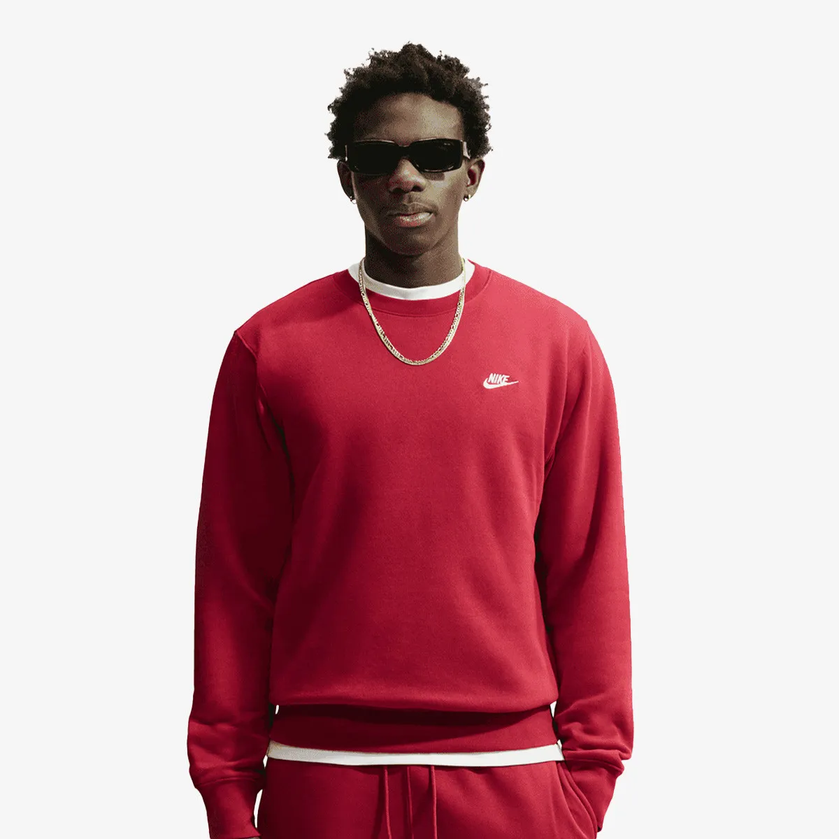 NIKE Majica dugih rukava M NK CLUB BB GFX CREW 