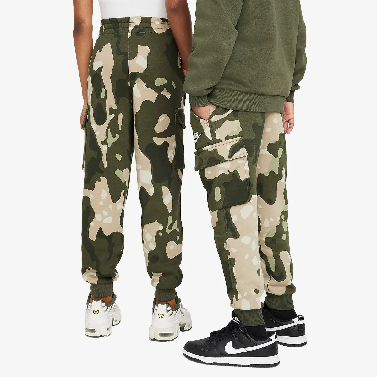 NIKE Donji deo trenerke K NSW CLUB FLC CRGO PNT CAMO