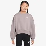 NIKE Dukserica G NSW CLUB FLC BXY CRW LBR 