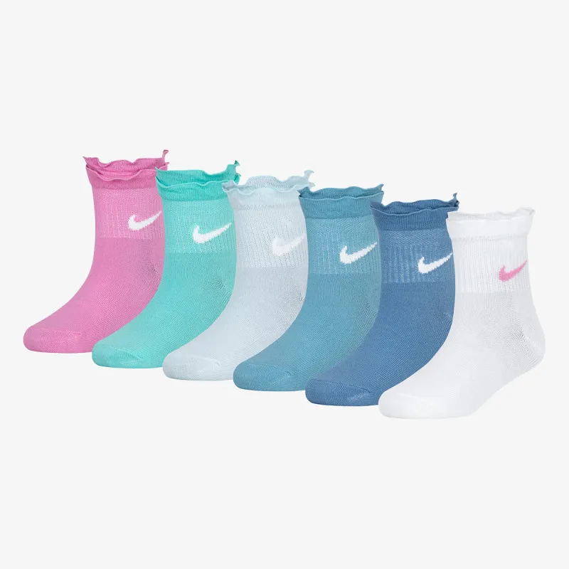 NIKE ČARAPE NHG GIRLS 6PK RUFFLE ANKLE SOC