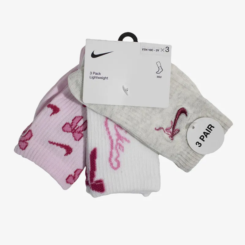 NIKE ČARAPE NHG 3PK NIKE BOW HALF-CREW 