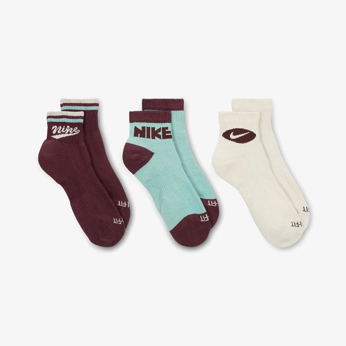 NIKE ČARAPE U NK ED PLS ANKL 3P LFESTL 144 