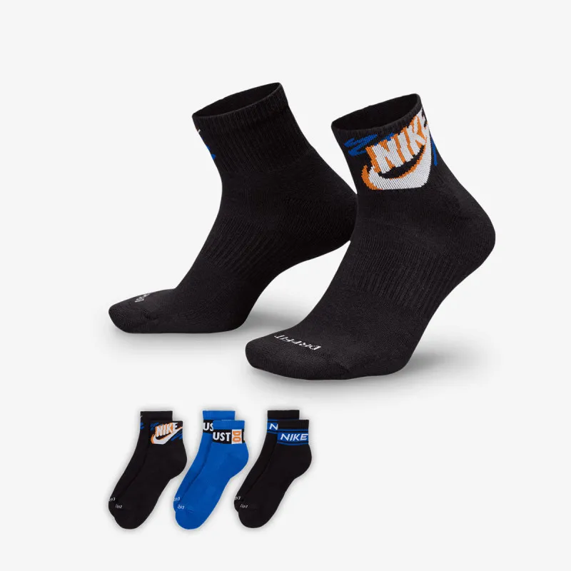 NIKE ČARAPE U NK ED PLS ANKLE 3P SPORT 144