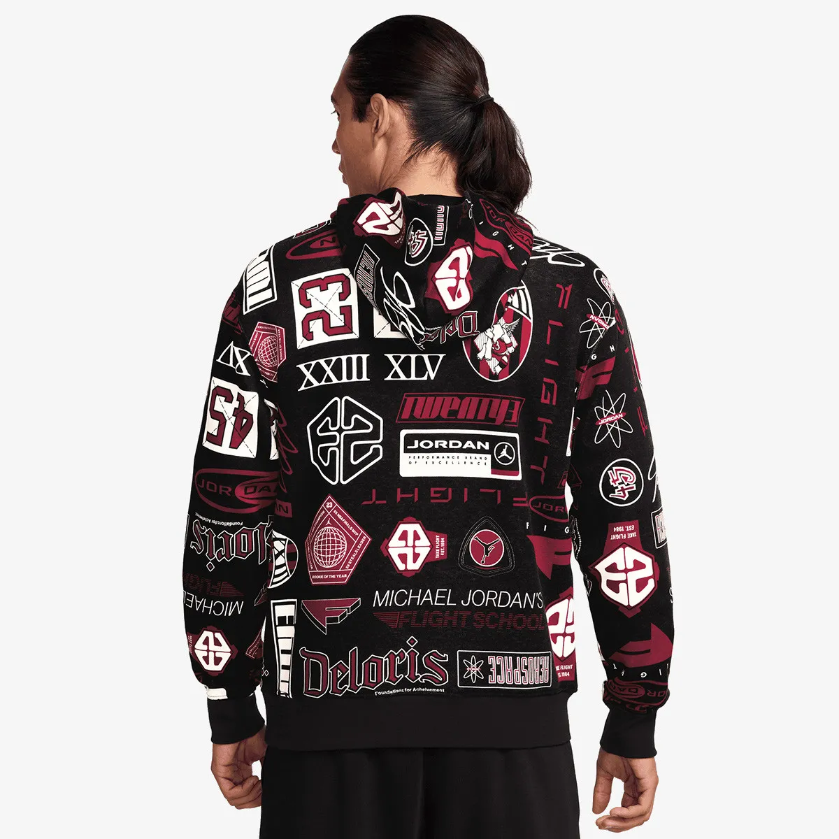 NIKE Dukserica M J ESS AOP FLC PO 