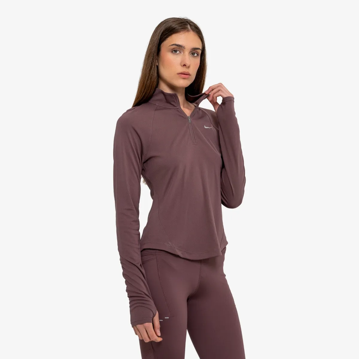 NIKE Majica dugih rukava W NK TEMPO SWSH HBR DF HZ TOP 