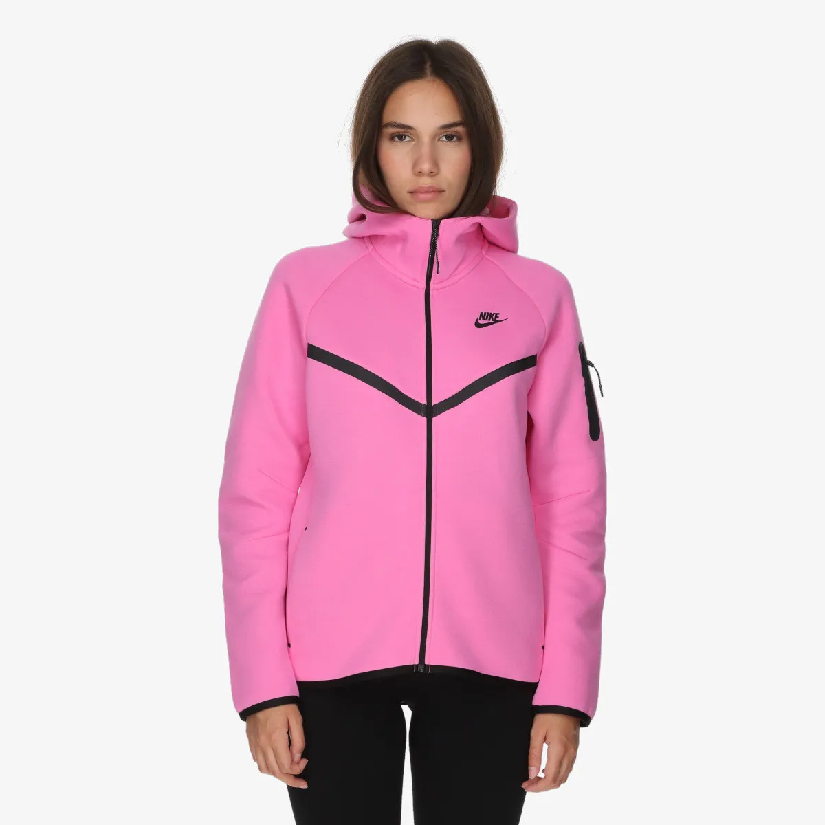 NIKE Dukserica W NSW TCH FLC WR FZ HDY 2 