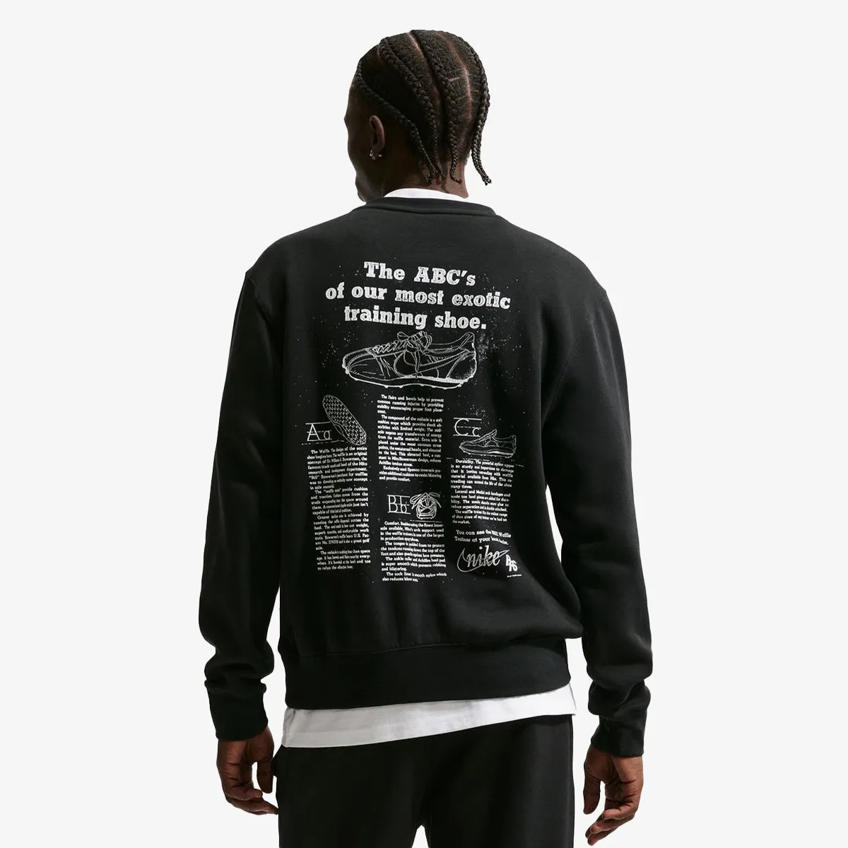 NIKE Majica dugih rukava M NK CLUB BB CREW CTB 