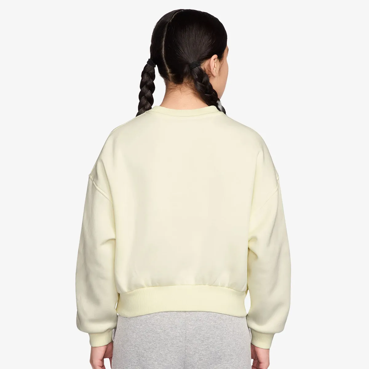 NIKE Majica dugih rukava G NSW CLUB FLC BXY CREW GFX 