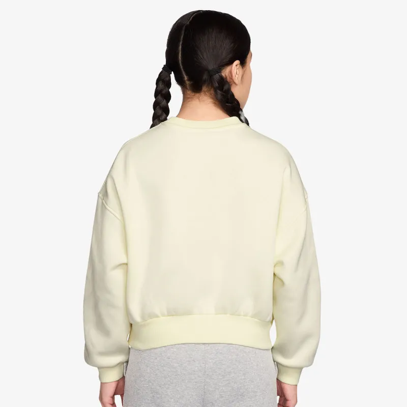 NIKE Majica dugih rukava G NSW CLUB FLC BXY CREW GFX 