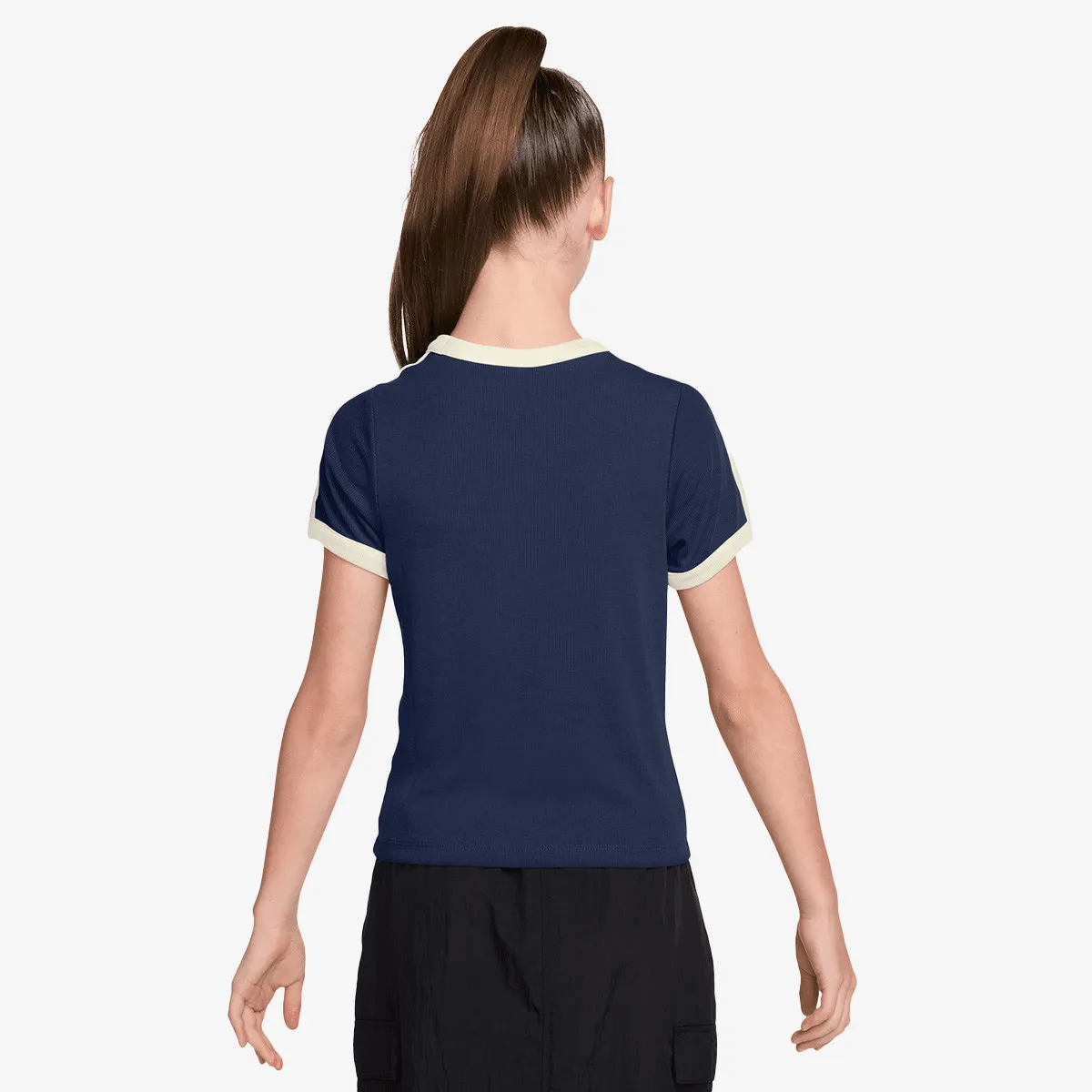 NIKE Dres G NSW CLN SS RIB TOP 
