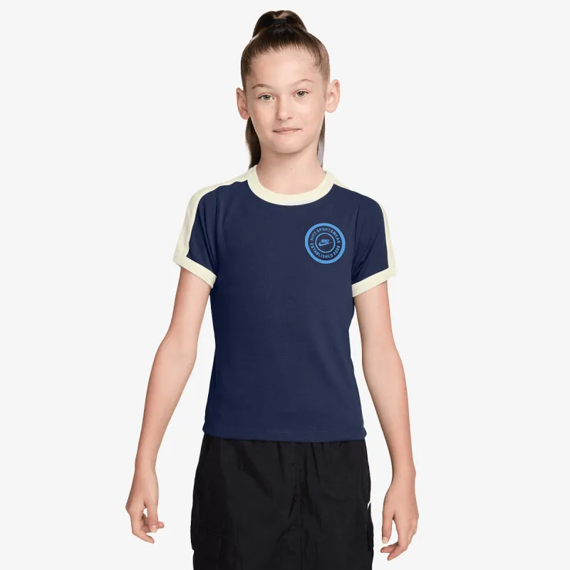 NIKE Dres G NSW CLN SS RIB TOP 