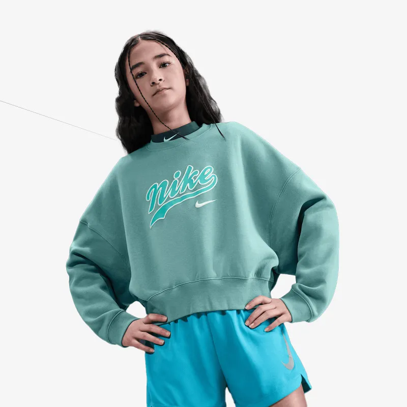 NIKE Dukserica G NSW TREND FLC CRP CREW