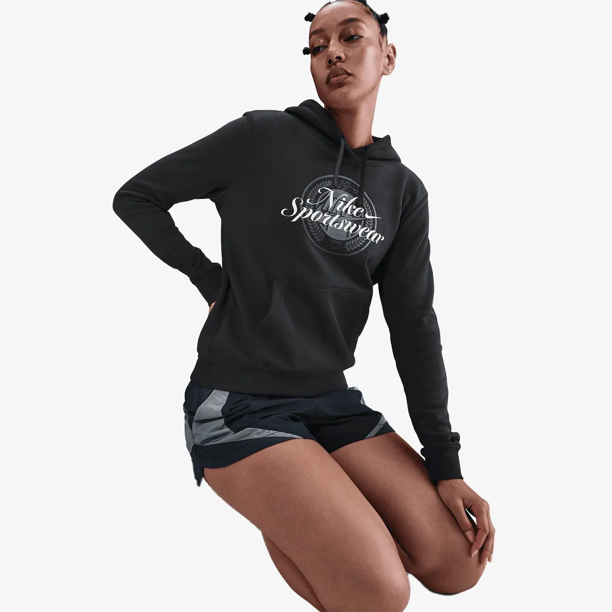 NIKE Dukserica W NSW CLUB FLC GX STD PO HDY