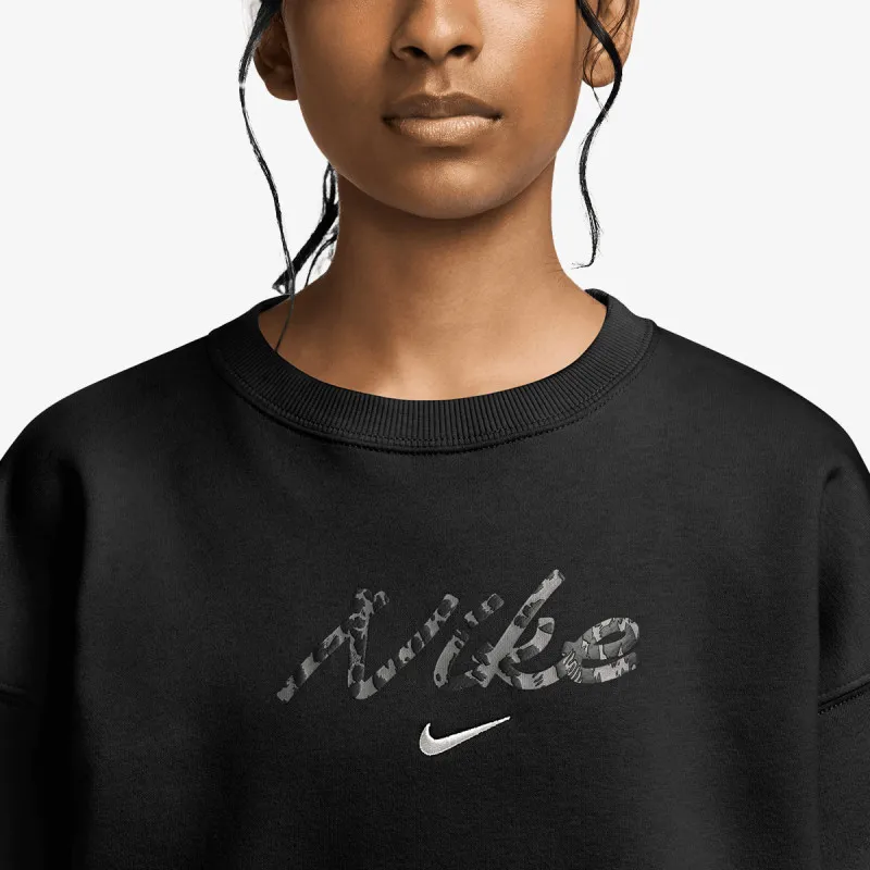 NIKE Majica dugih rukava G NSW STDIO FLC OVRSZD CRW AOP 
