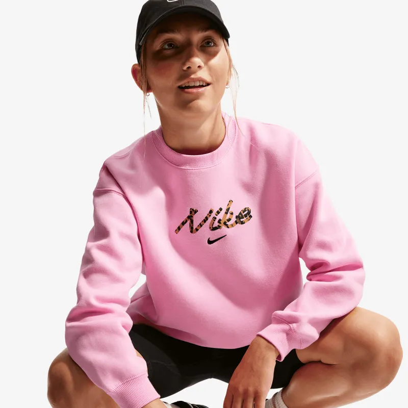 NIKE Majica dugih rukava G NSW STDIO FLC OVRSZD CRW AOP 