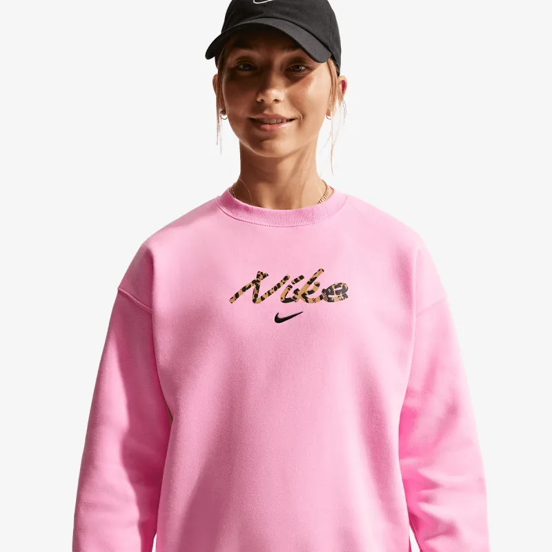NIKE Majica dugih rukava G NSW STDIO FLC OVRSZD CRW AOP 