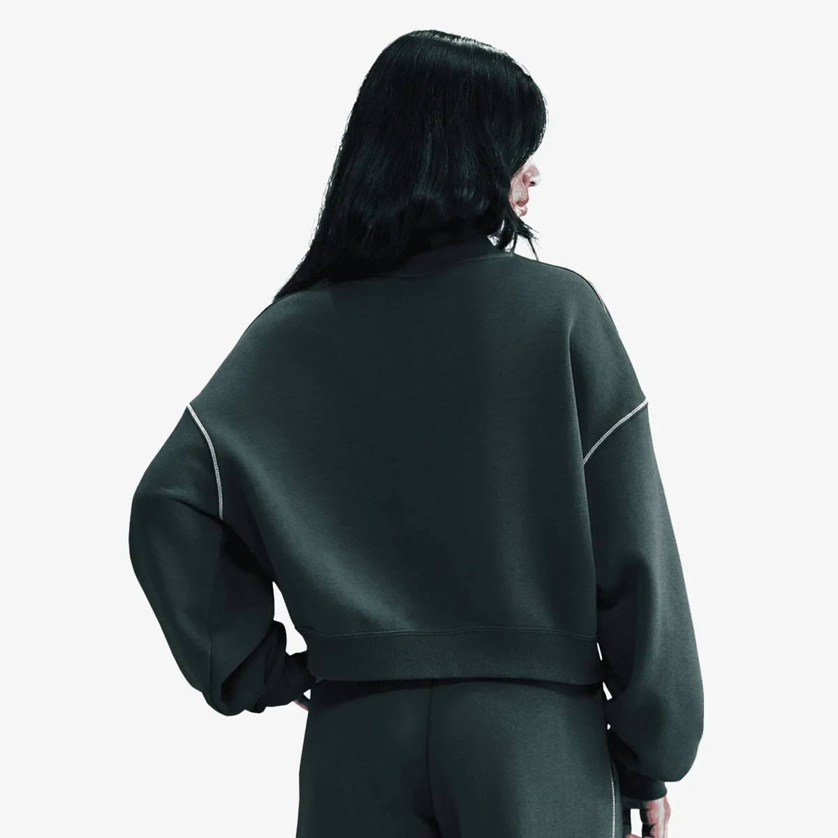 NIKE Dukserica W NSW PHNX FLC LOGO MOCK NECK
