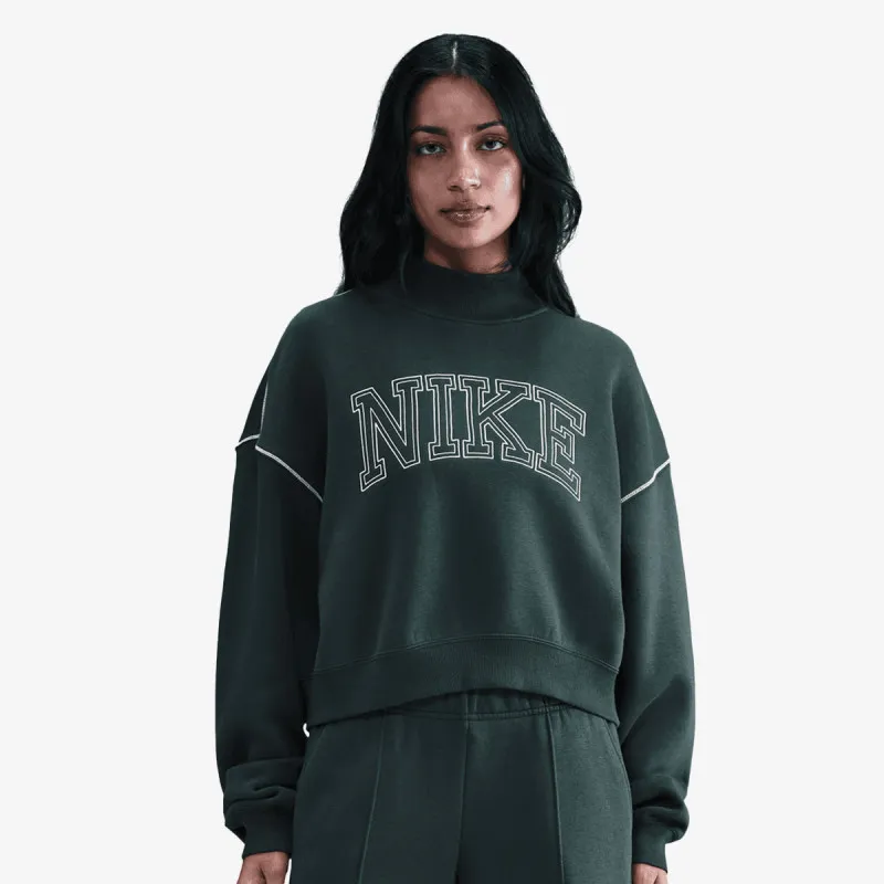 NIKE Dukserica W NSW PHNX FLC LOGO MOCK NECK