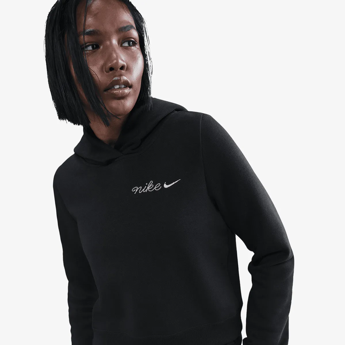 NIKE Dukserica W NSW PHNX FLC SHRUNKEN HOODIE