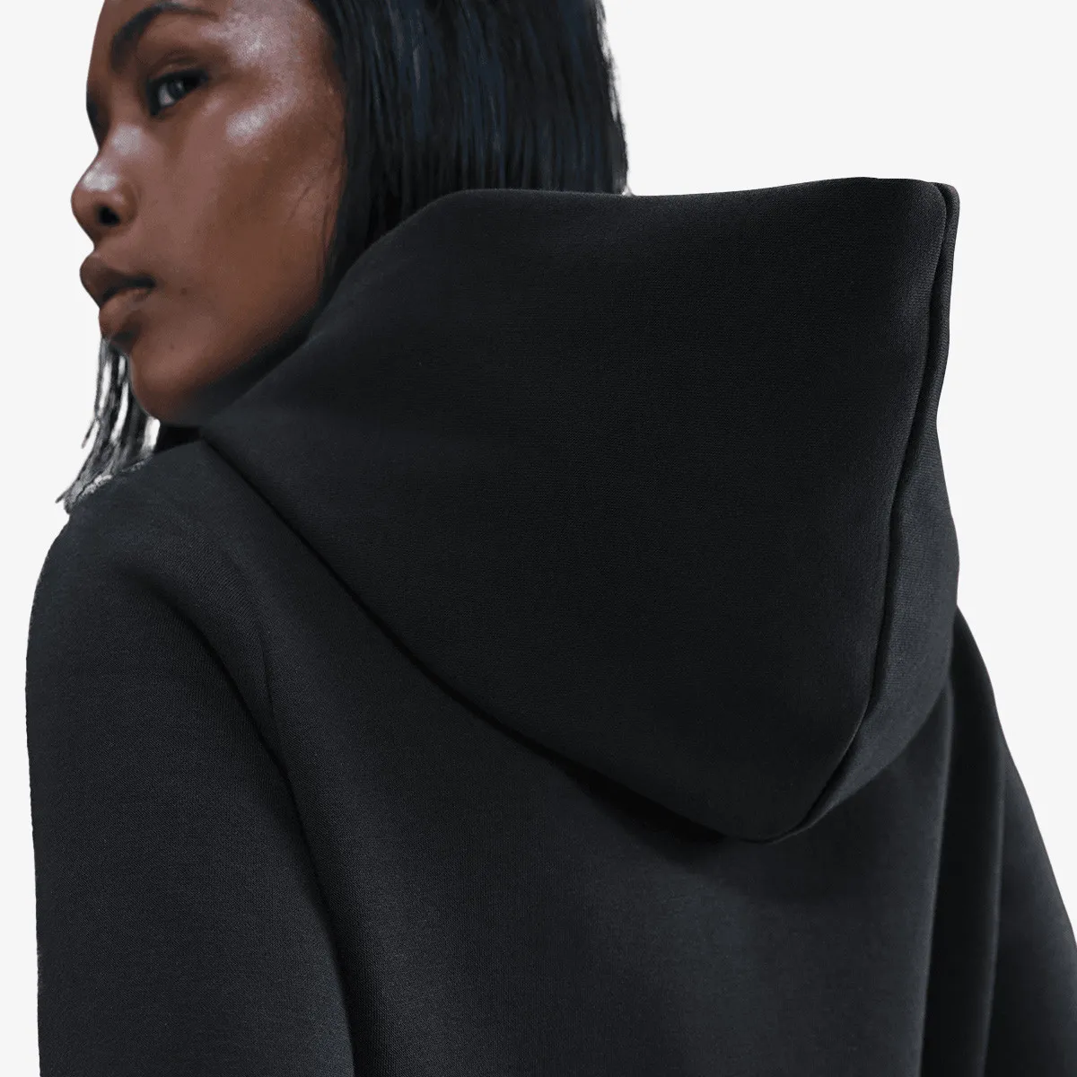 NIKE Dukserica W NSW PHNX FLC SHRUNKEN HOODIE