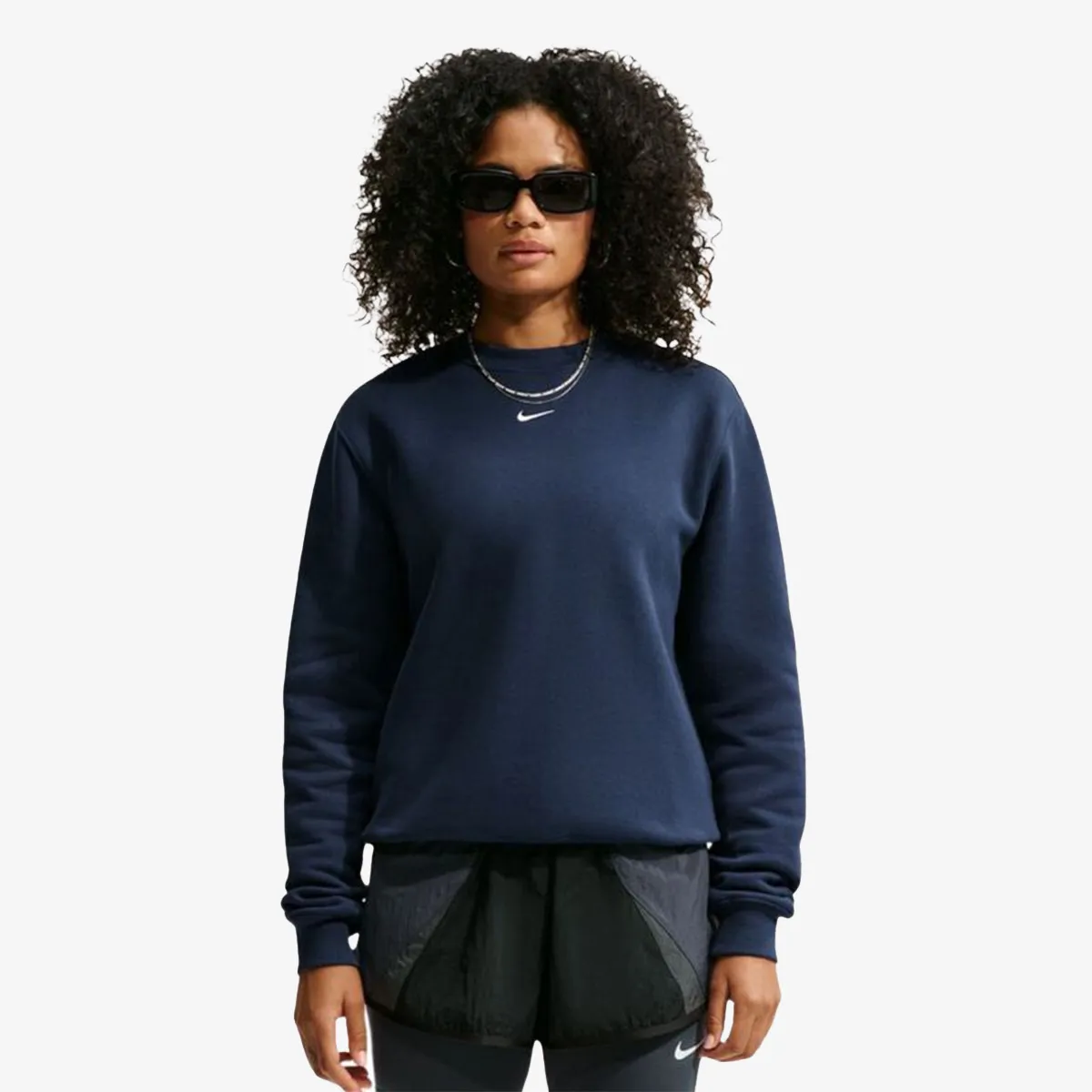 NIKE Dukserica W NK STDO FLC MW STD CREW 