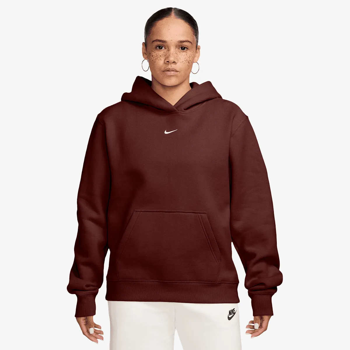 NIKE Dukserica W NK STDO FLC MW STD PO HDY 