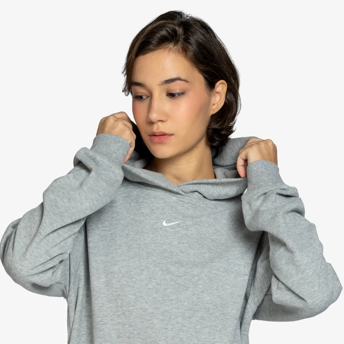 NIKE Dukserica W NK STDO FLC LW STD PO HDY 