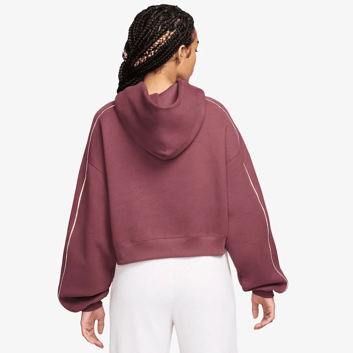 NIKE Dukserica W NK STDO FLC MW CRP SCLOP HDY 