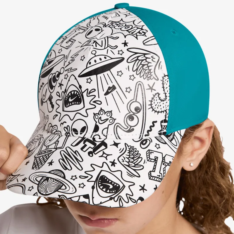 NIKE Kačket K NK CLUB CAP S CB PAPER 