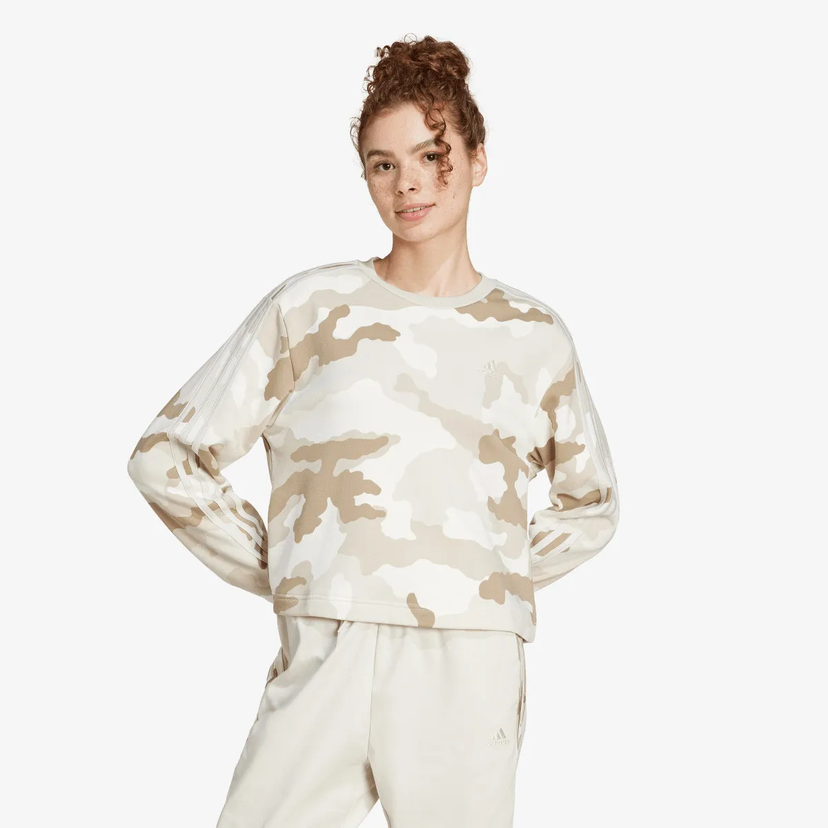 ADIDAS Dukserica W CAMO AOP SWT