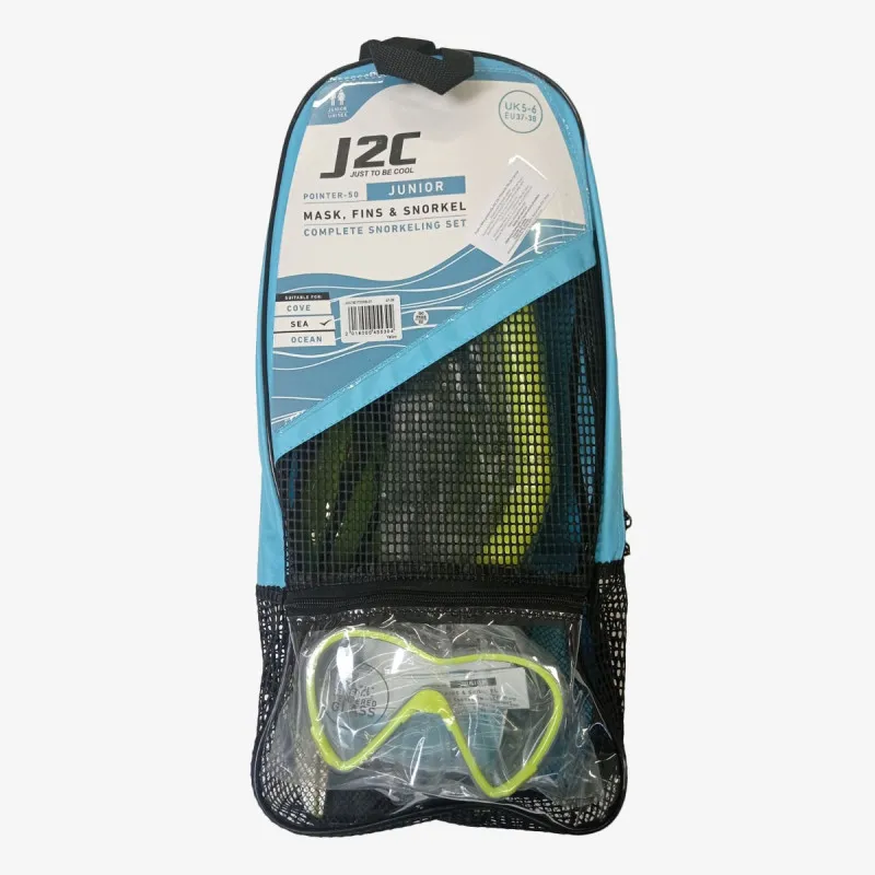 J2C Maska i peraja SET MASK, SNORKEL AND FINS 