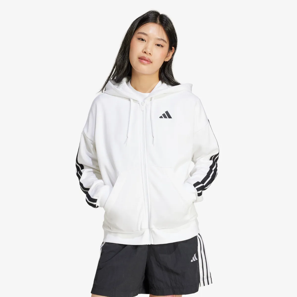 ADIDAS Dukserica W 3S FL FZ HD