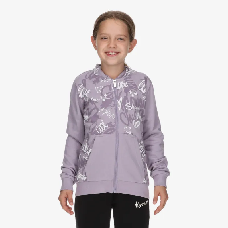 KRONOS Dukserica KRONOS GIRLS FULL ZIP HOODY 