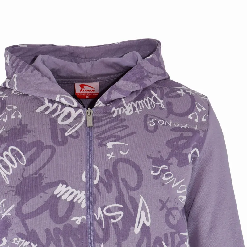 KRONOS Dukserica KRONOS GIRLS FULL ZIP HOODY 